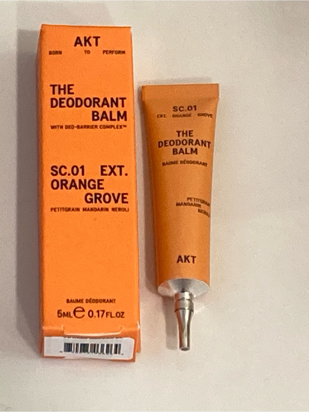 AKT The Deodorant Balm SC.01 Ext. Orange Grove 5ml NWT